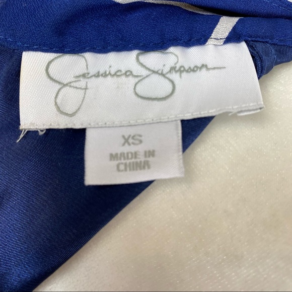 Jessica Simpson, Blue & White Pattern Dress, XS - Picture 6 of 7